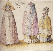 Albrecht Durer Three Mighty Ladies From Livonia oil painting on canvas